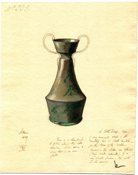 331, small bronze vase